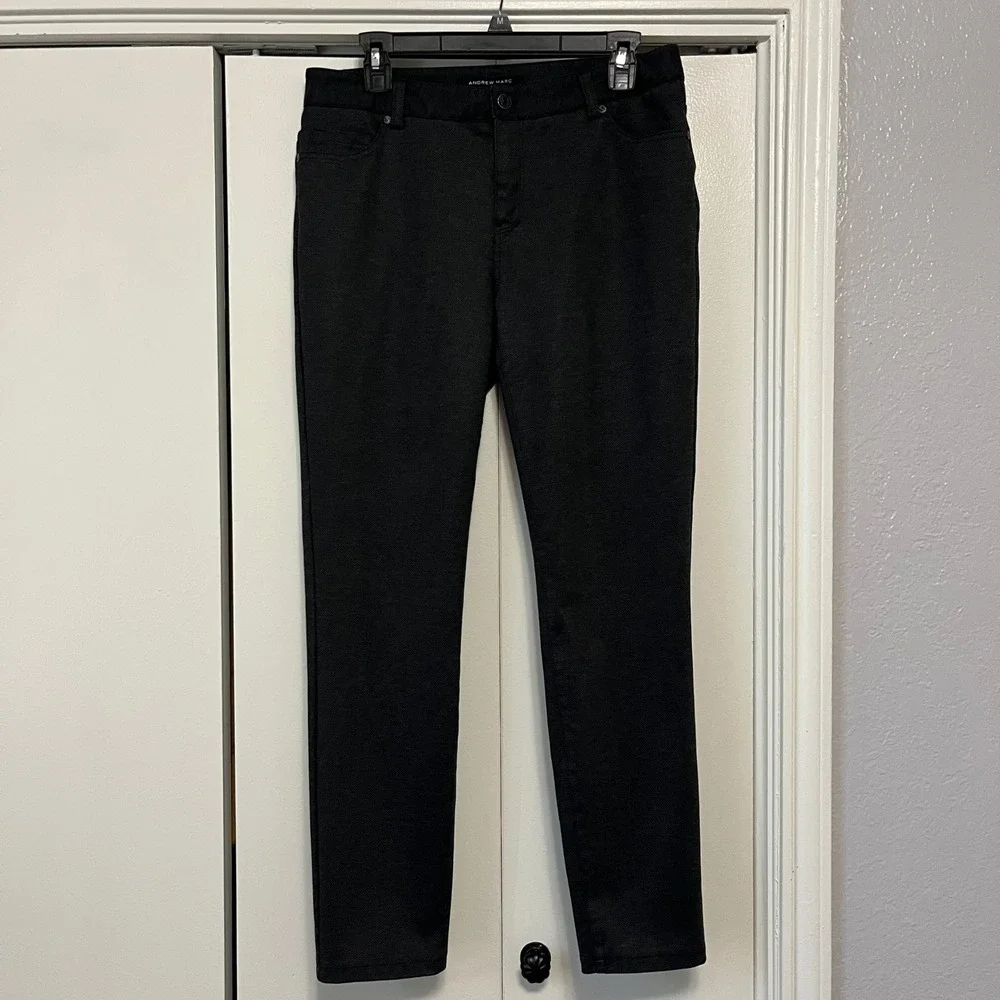 Andrew Marc Women's Black Stretch Pants Trousers Size 10